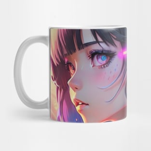 Charming Cuteness: Embrace the Irresistible Anime Girl Cute Kawaii Vibe Cyberpunk Galaxy Space Universe Mug